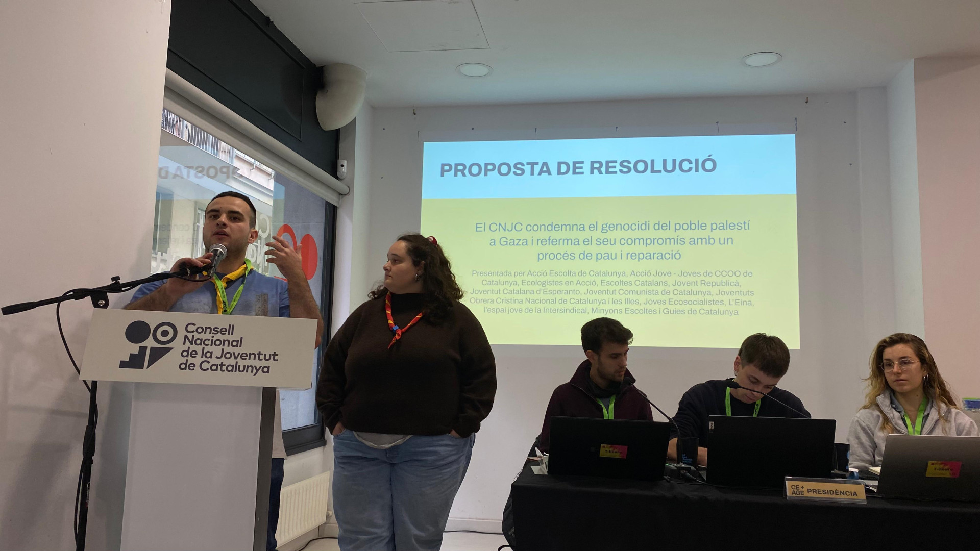 El CNJC compromès amb Palestina lliure!